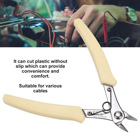 ya 25 107F1 Electronic Diago l Pliers Cable Side Cutting Nippers Wire Cutters New