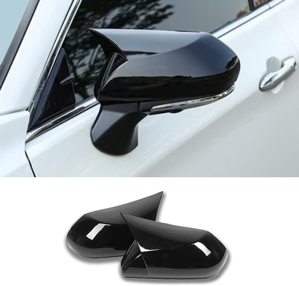 ya 11 10.28 GLOSS BLACK SIDE WING MIRROR COVER CAPS FOR 2018-2020 for CAMRY LE SE XLE X