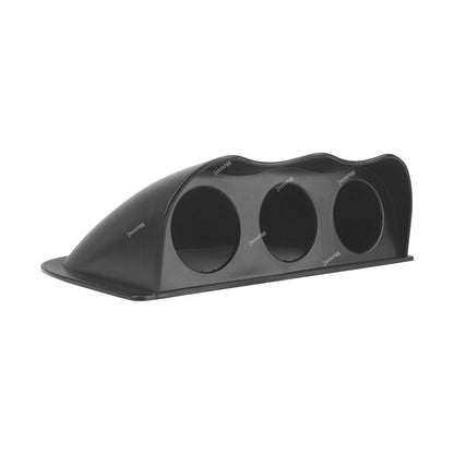 ya 5 8.7 52mm Car Black Triple Dash Gauge Meter Pod 3 Hole Dashboard Mount Holder