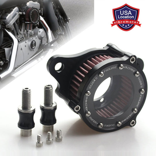 ya 8 5.26 Motor Air Cleaner Intake Filter System for Harley Sportster 883 XL1200 1988-Up