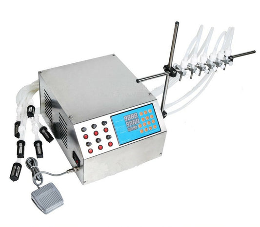 6 Six Heads Electric Digital Control Pump Liquid Filler 3-4000ml CE