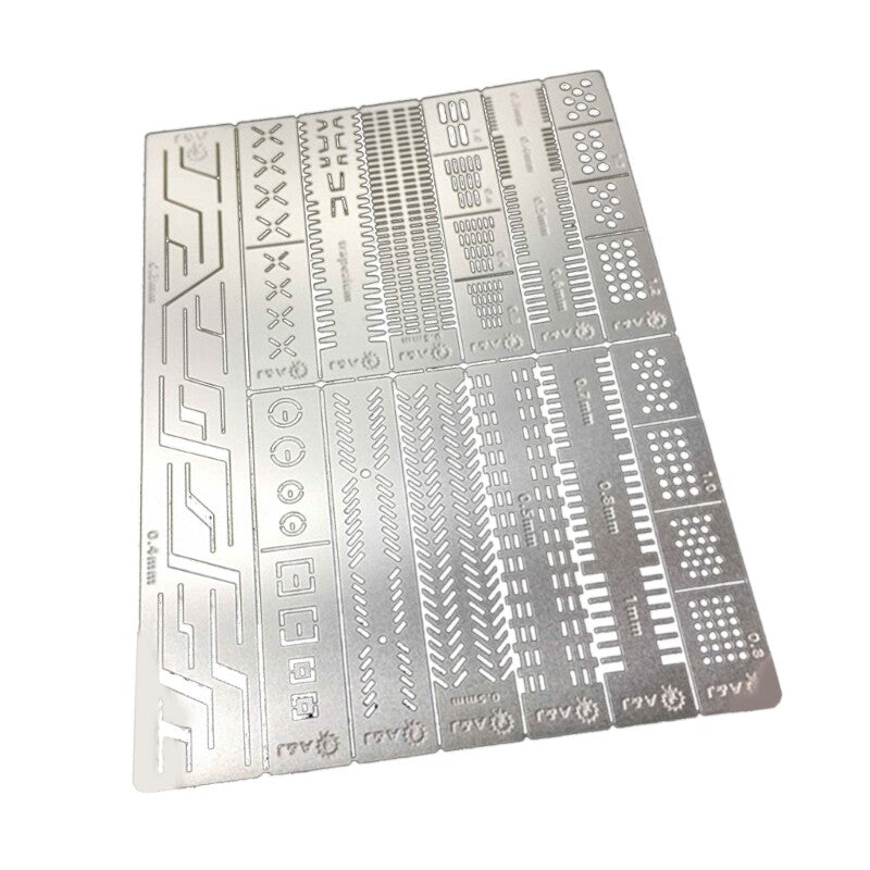 ya 14 Comprehensive Craft Ruler Carving iliary Ruler for Model and Militaries