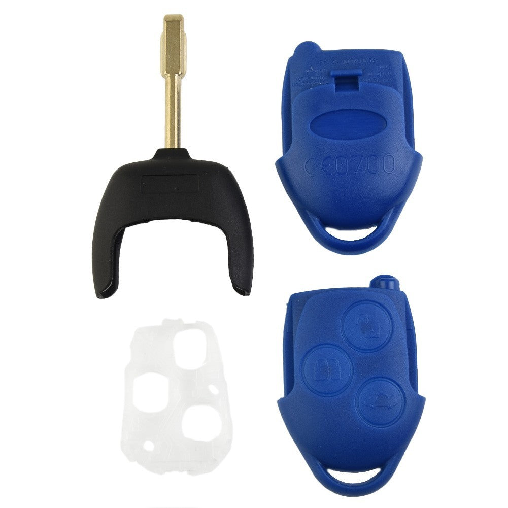ya 5 8.7 Key-Fob Case 3 Button BLUE Remote Cover for for Ford Transit-MK7 2006 - 2014
