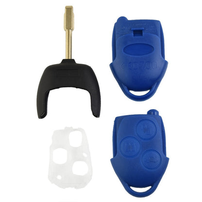 ya 5 8.7 Key-Fob Case 3 Button BLUE Remote Cover for for Ford Transit-MK7 2006 - 2014