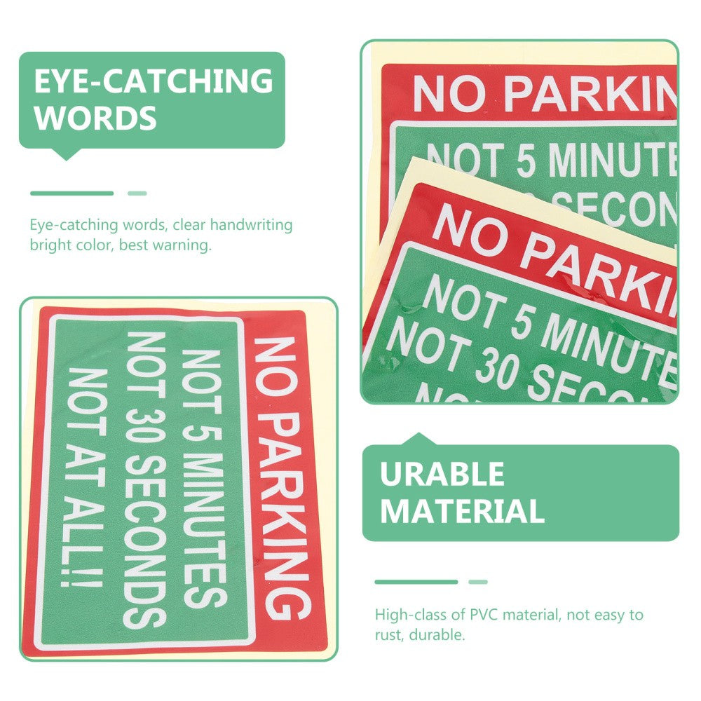 ya 5 8.7 2 PCS Warning Stickers Safety Products No Parking Hard to Remove