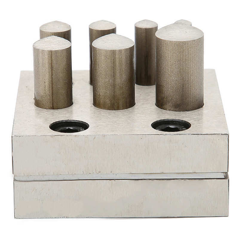 Jewelry Punch Die Disc Cutter Set 9 Holes Drop Shaped 45 Steel Jewelry Mak Tool