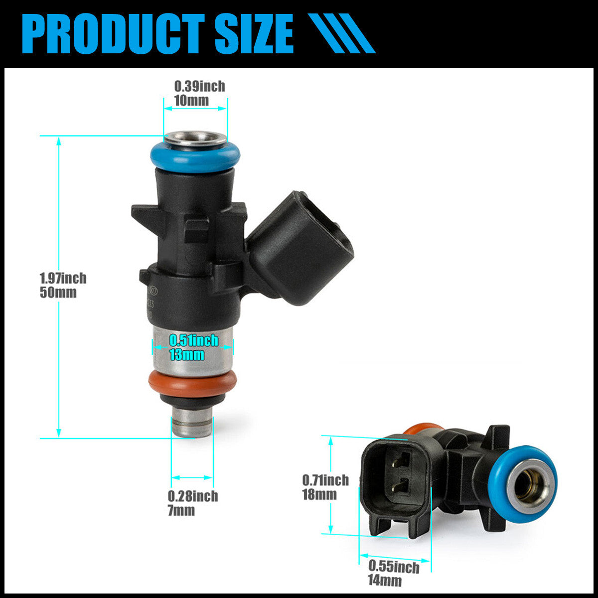 ya 5 8.7 6X Fuel Injectors for Chrysler 11-19 for Dodge for Ram for Jeep 3.6L V6 0280158233 5184085AC