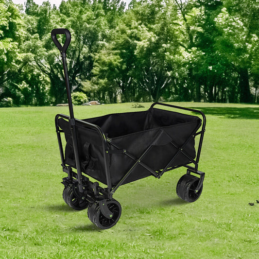 ya 28 100L Collapsible Beach Wagon Cart Heavy Duty, Big Wheels 220LBS Capacity
