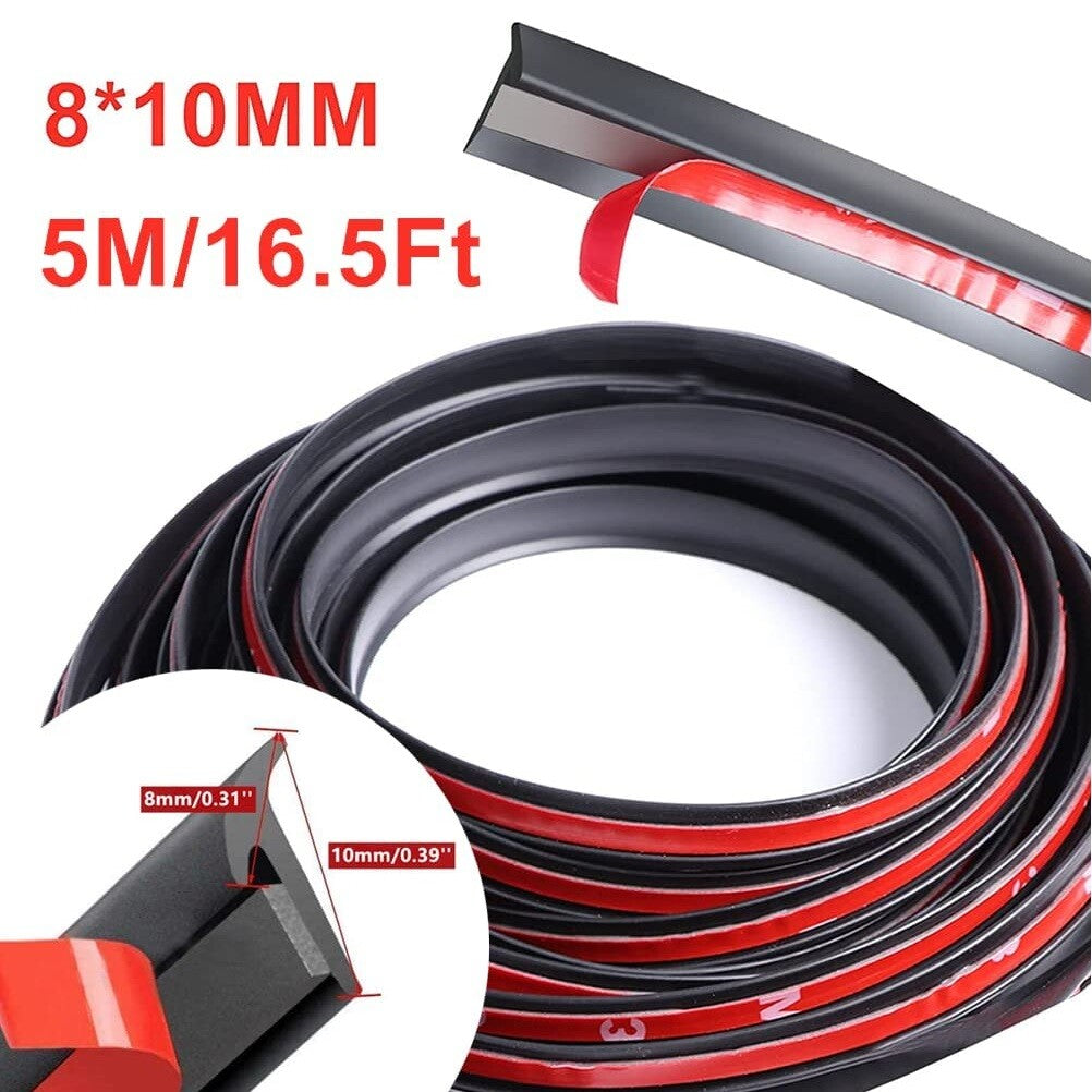 ya 3 6.23 5M T Shape Universal Rubber Car Door Sealing Strip Hood Trunk Edge Weatherstrip