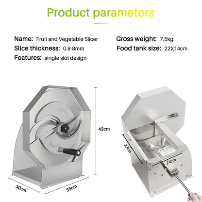 ya 26 Stainless Steel Commercial Household Manual uit and Vegetable Slicer T