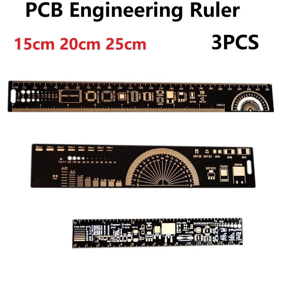 ya 14 Versatile Capacitor IC Diode Measuring Tool 3PCS Set with PCB Ruler