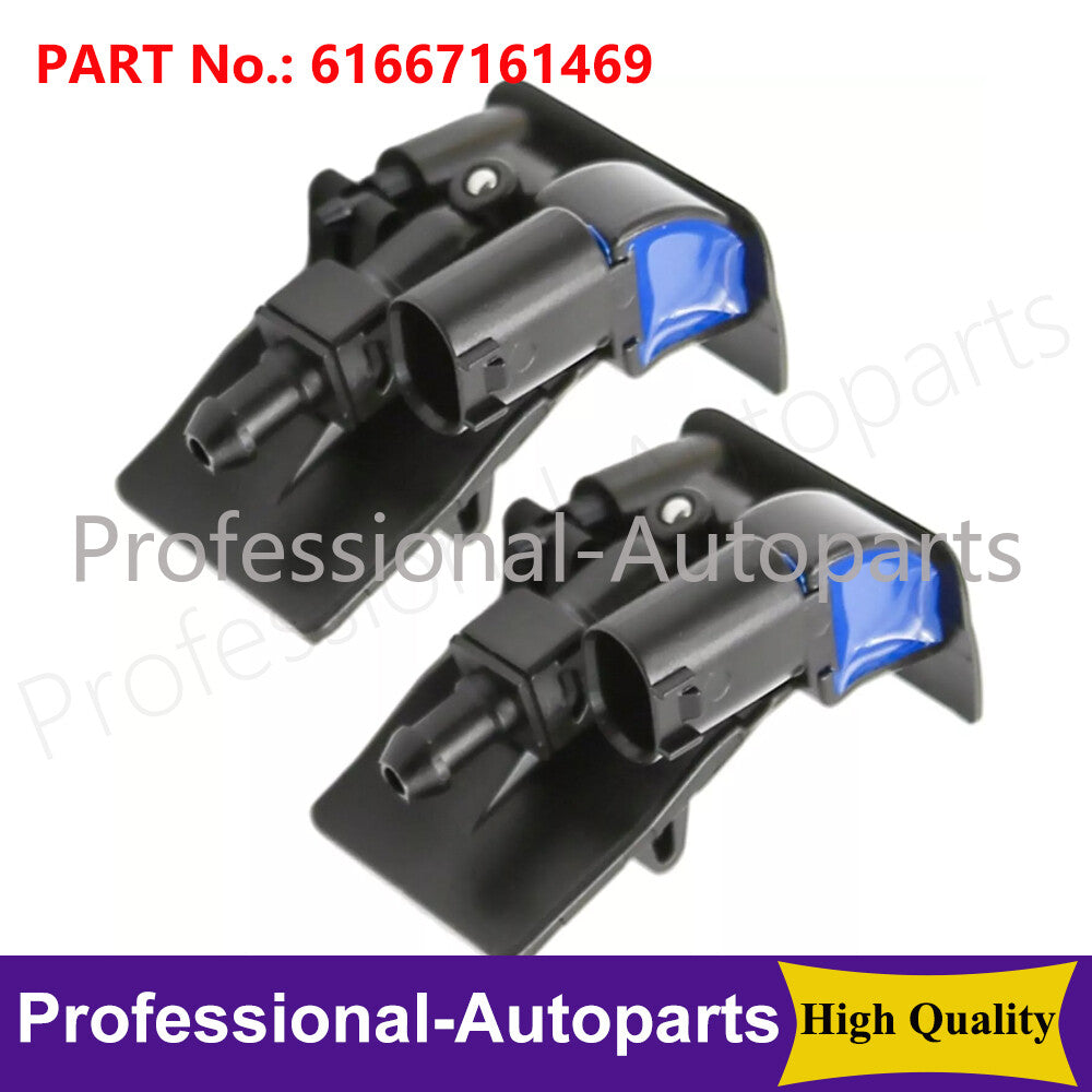 ya 5 8.7 2PCS Windscreen Washer Spray Nozzle Spray Jet for BMW X5 2006-2010 61667161469