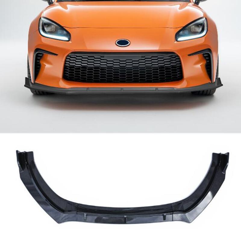 ya 4 6.17 Front Bumper Lip Splitter Spoiler for Toyota GR86 2022-2024 Carbon Fiber Look