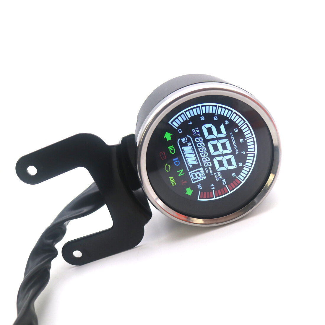 ya 2 6.29 LCD Digital Instrument Panel Multi-Function Meter Odometer Tachometer Gauge