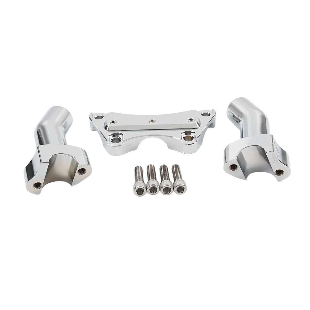 ya 2 6.30 3.5 Handlebar Riser & Top Clamp Fit for Harley Fat Boy Heritage Softail FXST FLSTN