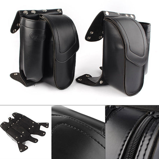 ya 12 5.21 2pcs Saddlebag Guard Bag Water Bottle Set Fit for Harley Touring Road King