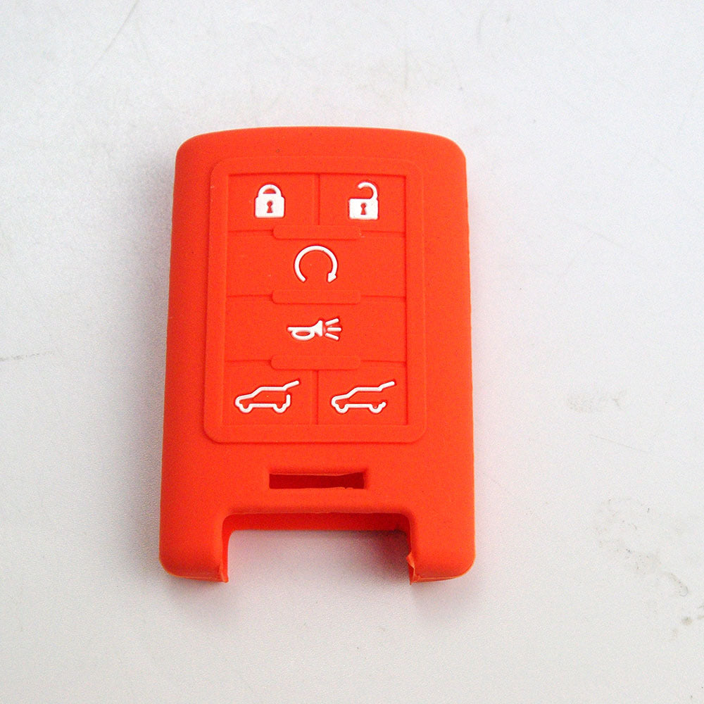 ya 5 8.7 New Silicone Key Cover Shell 6 Buttons for Cadillac for Escalade Remote for Smart Key