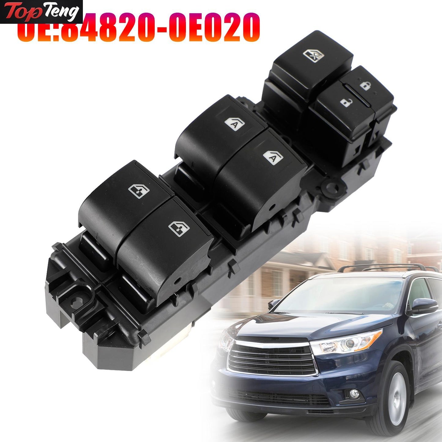 ya 1 8.5.1 Driver Side Master Power Window Switch for Tacoma 2016-21 84820-0E020