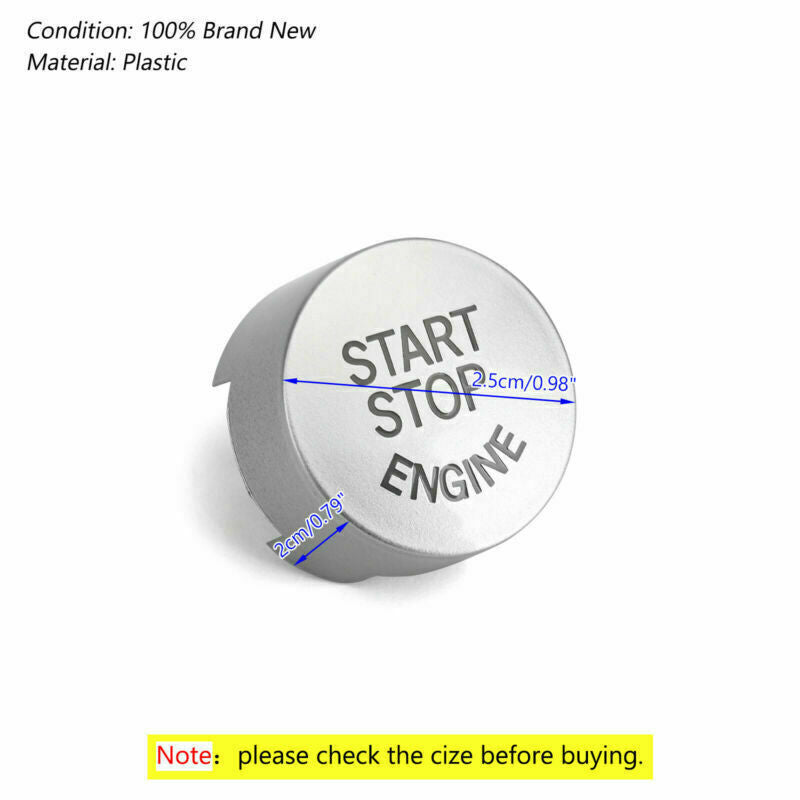 ya 1 8.5.2 Silver Start Stop Engine Switch Button Cover For F20 F30 F10 F01 F25 F26 U1