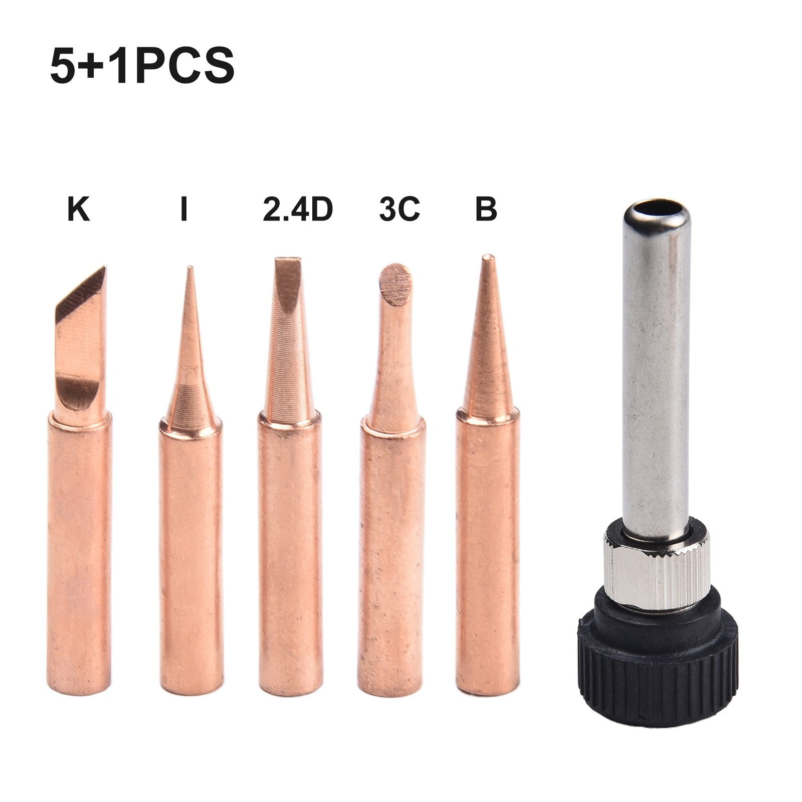 ya 25 Soldering Solutions 6pcs Copper Tip Pack with Comfortable Handling Tool