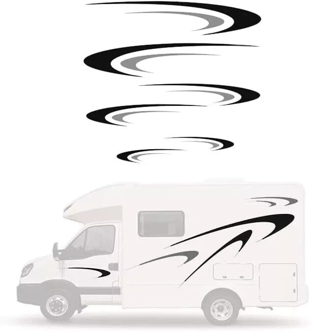 ya 1 7.8 Car Stickes Vinyl Graphics Decals Kit for Camper RV Trailer Both Side Sticker