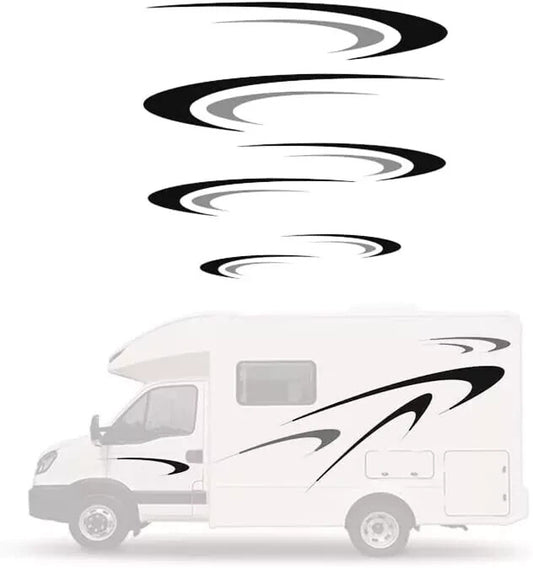ya 1 7.8 Car Stickes Vinyl Graphics Decals Kit for Camper RV Trailer Both Side Sticker