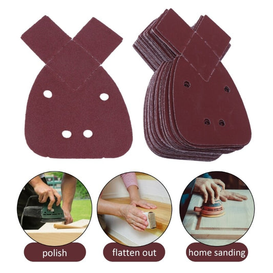ya 14 80x Detail Sander Sandpaper Sanding Sheets Hook and Looped Sander