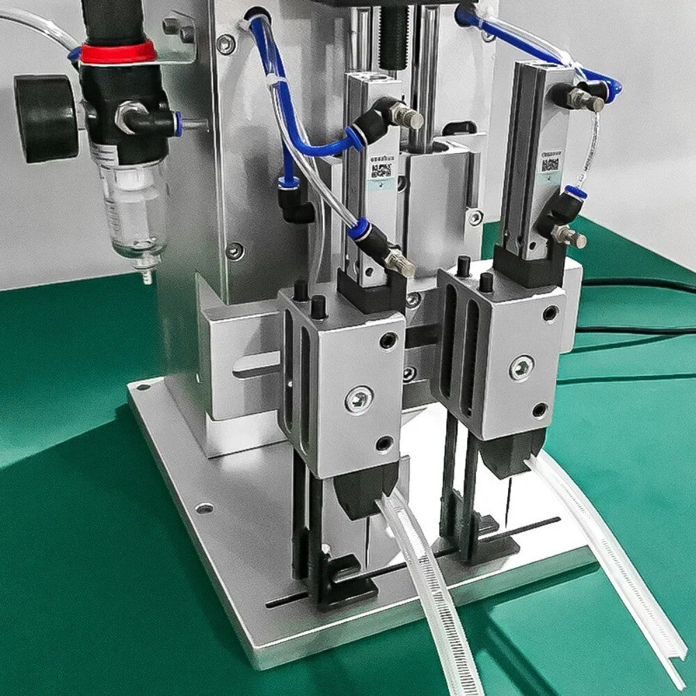 ya 26 Twin Needle Labelling Machine Needle Gluer Automatic Label Electric Hangtags