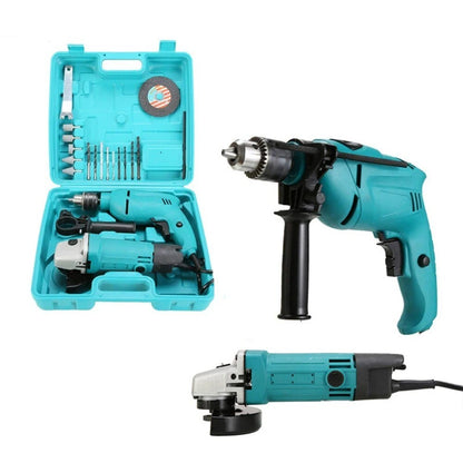 ya 25 Multifunctio l Impact Drill Angle Grinder 2pcs Set of Power Tools Set