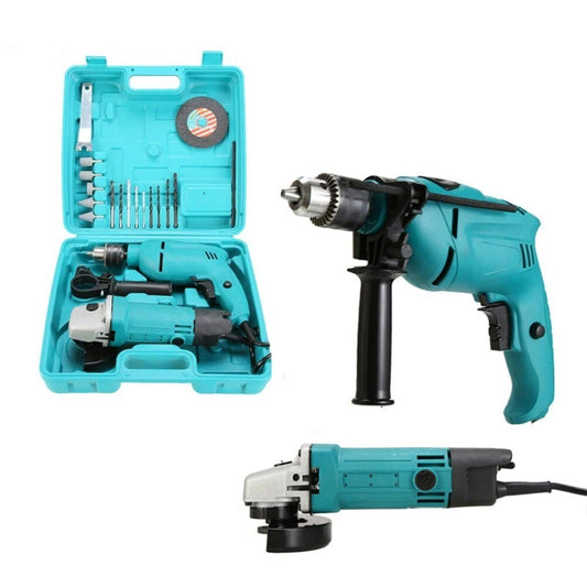 ya 25 Multifunctio l Impact Drill Angle Grinder 2pcs Set of Power Tools Set