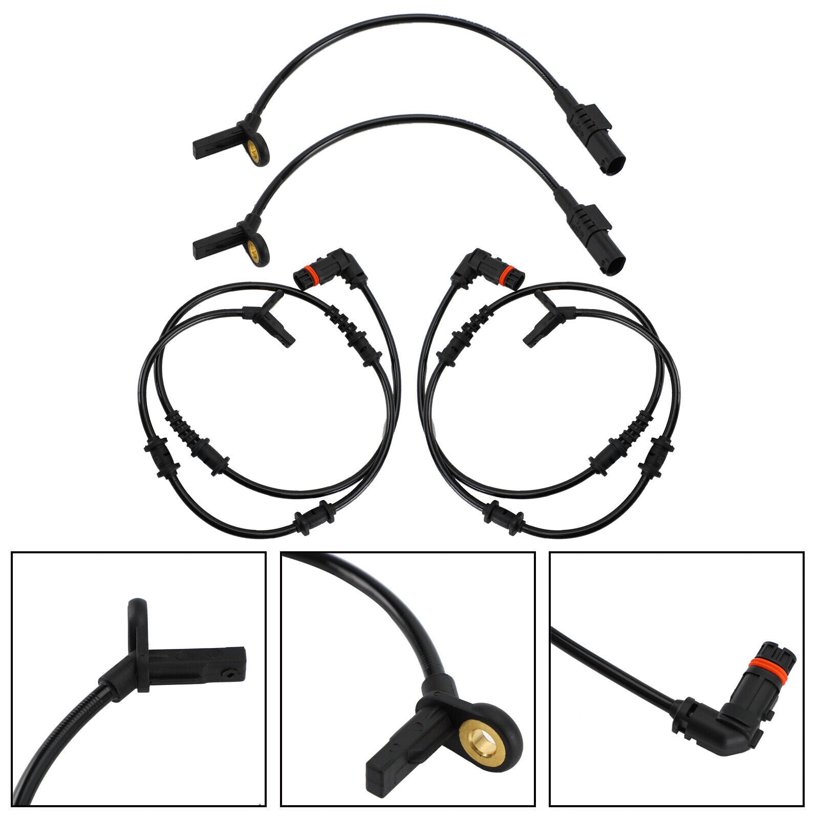ya 1 8.5.1 Set 4pcs Front Rear ABS Speed Sensor for W164 ML350 ML320 D
