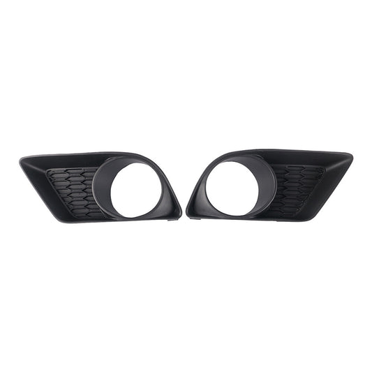 ya 13 5.27.2 2Pcs Front Fog Light Cover Bezel Black Left+Right For 2011-2014 for Charger