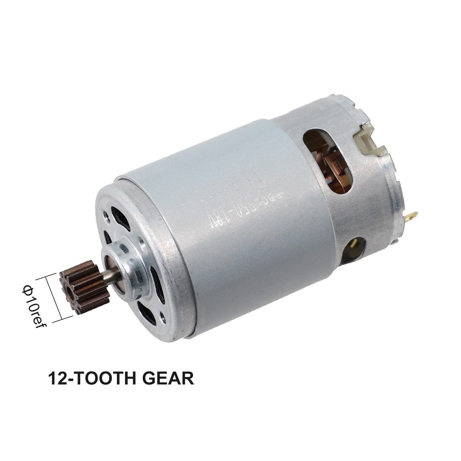 ya 25 Motor Replacement 10mm Gear Diameter 18 V Metal Material Silver & Black