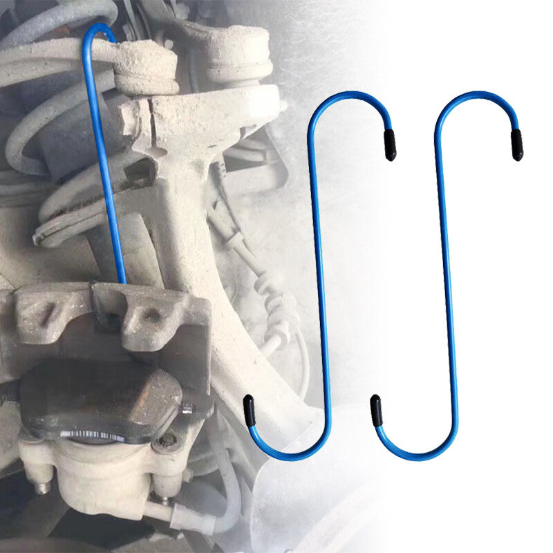 ya 2 7.15 2Pcs Brake Caliper Hanger Hooks Powder Coated Steel Blue (2 Piece Set)