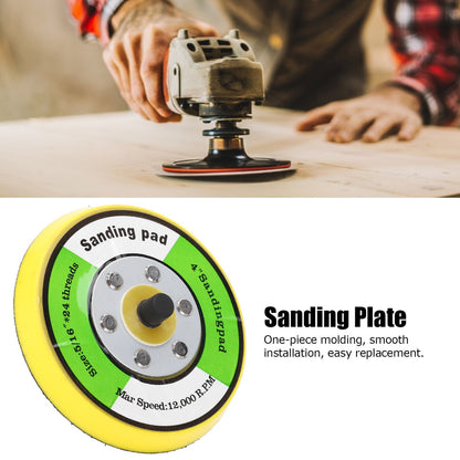 ya 26 4in Round Sander Holder Buffing Pad Polishing Sanding Machine Tray Base