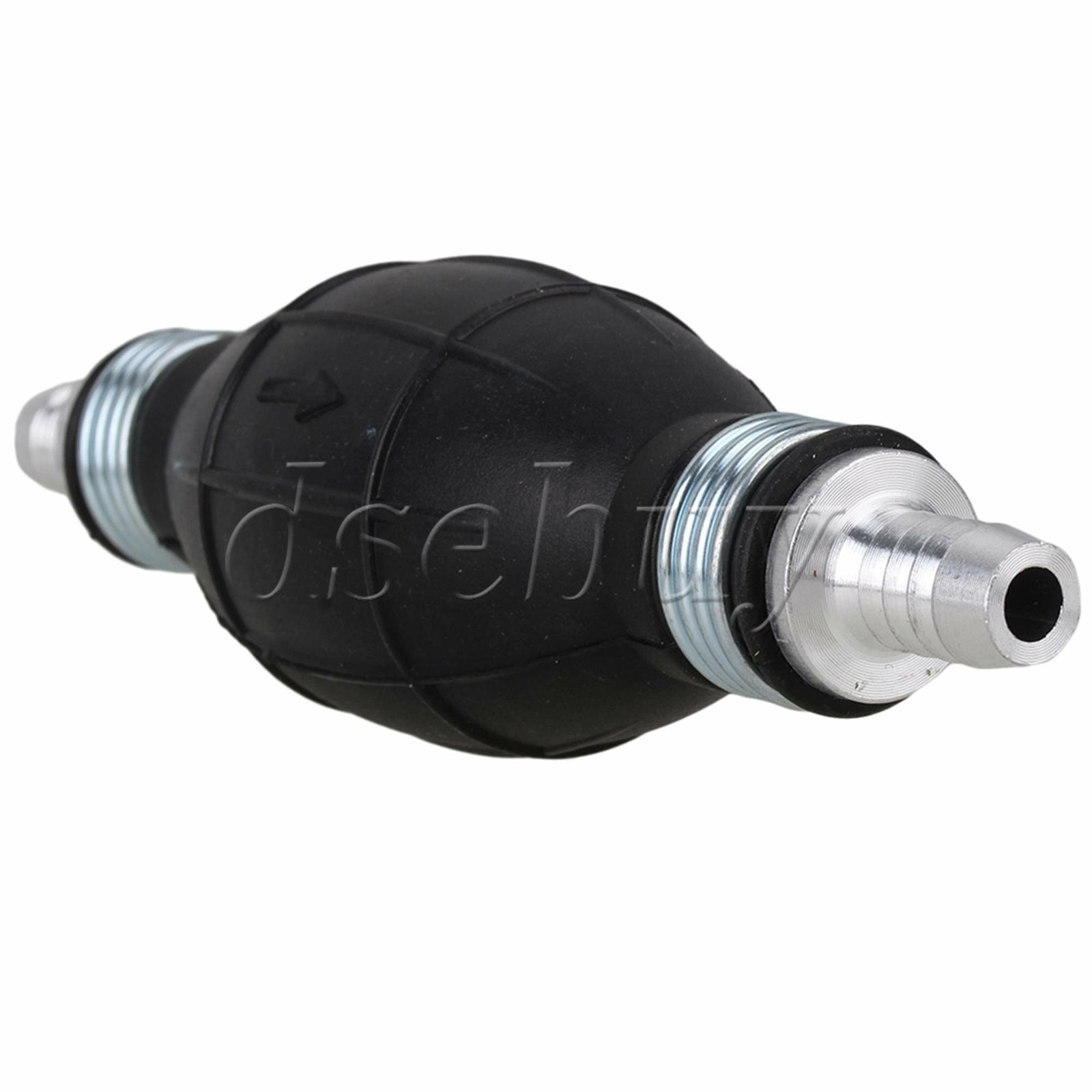 ya 17 10 Pieces Black Rubber Fuel Hand Pump Primer Bulb 15x4.2cm One Way Valve