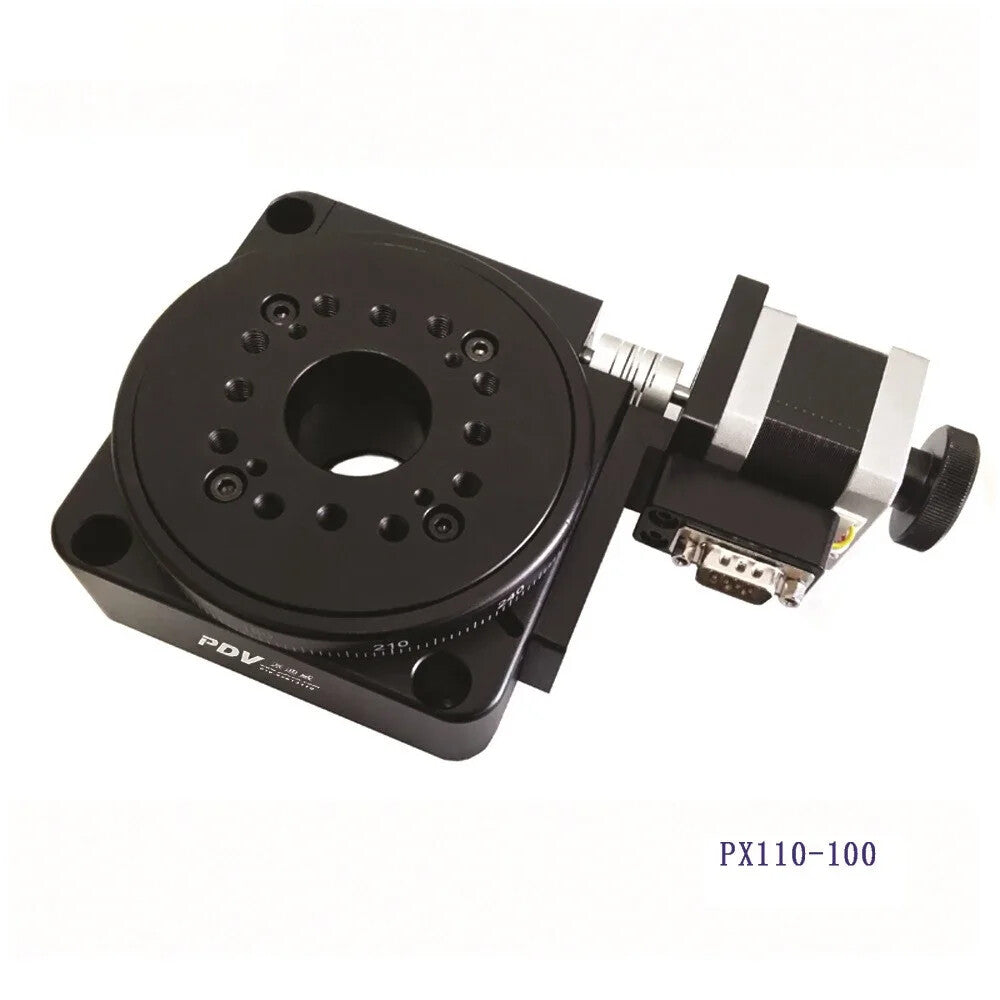 ya 26 7.28.2 High Pision Motorized Rotary Table Indexing Angle Turntable PX110-60a