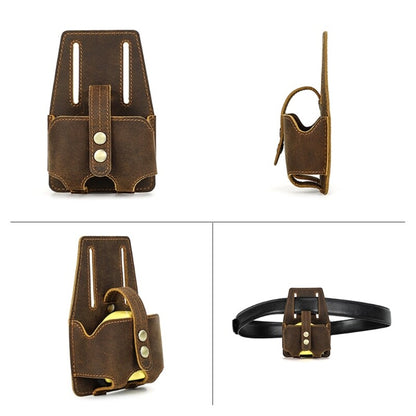 ya 26 Portable Leather Pouch with Waist Belt Attachment for 5m Steel Tape Measure