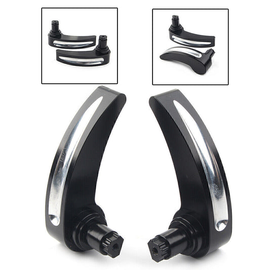 ya 12 5.21 Aluminum Black Race Saddlebag Lid Lifter for Harley Touring Road King FLT 14-18