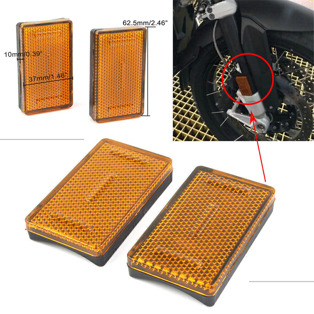 ya 12 5.21 for BMW K1200RS K1200GT R1200RT R1200GS R1200R 2x Front Fork Leg Reflector Cover