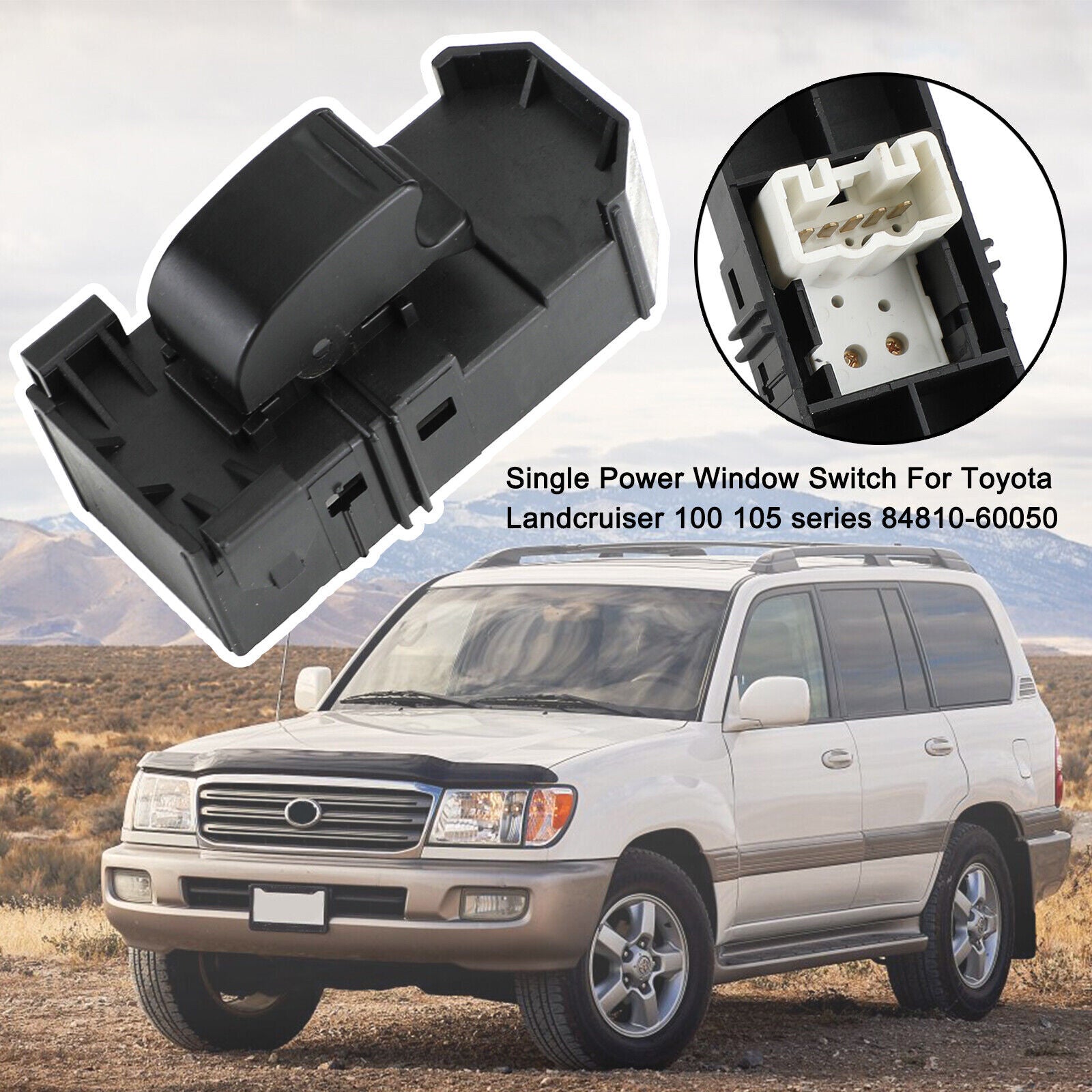 ya 1 8.5.1 Single Power Window Switch For Landcruiser 100 105 84810-60050