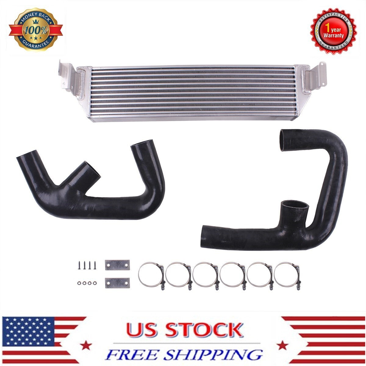 ya 3 6.25.2 Upgrade Twin Intercooler + Turbo Hose Kits for for VW for Golf R GTI MK7 2.0T