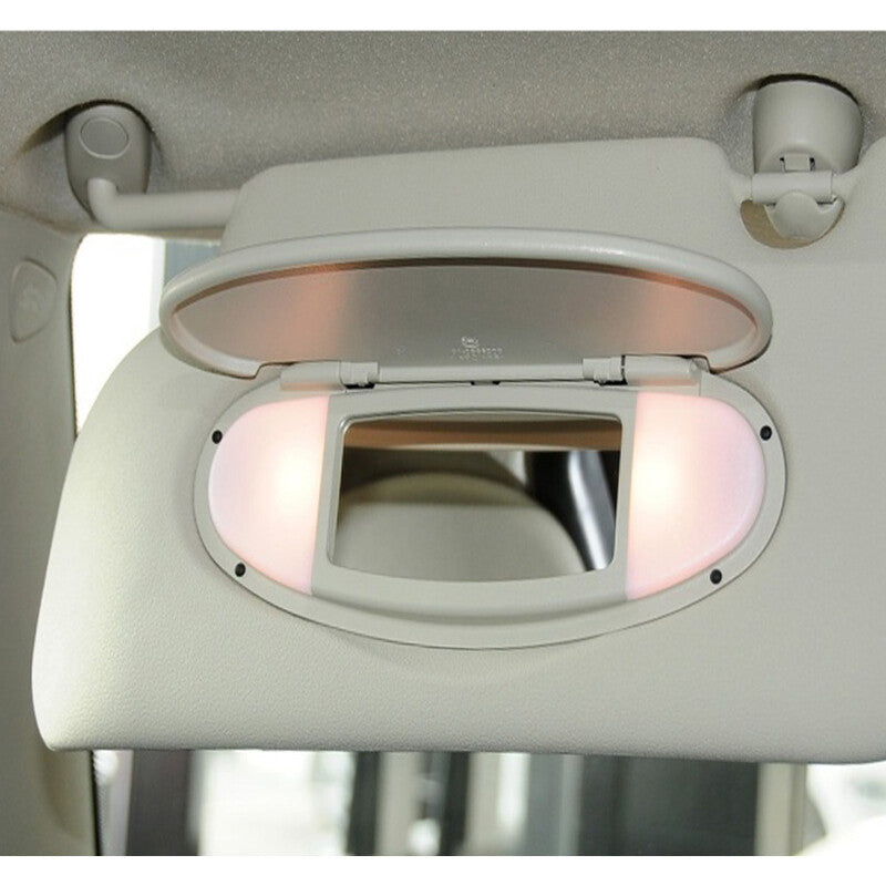 ya 5 8.7 Sun Visor Vanity Mirror Cover for BMW for Mini Cooper R55 R58 R60 07-14 Beige