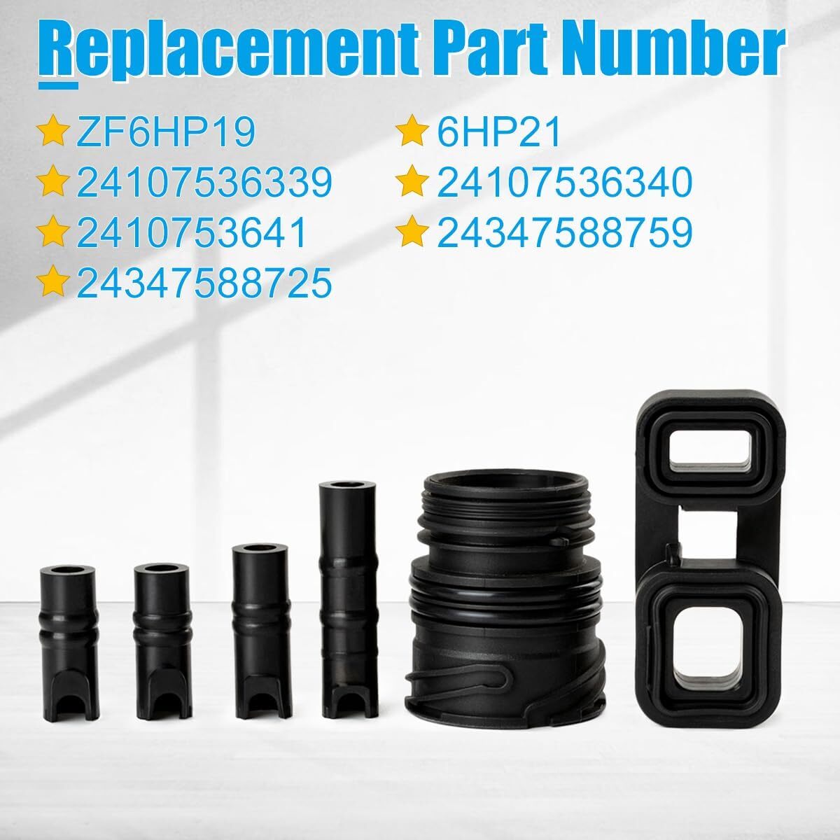 ya 5 8.7 6pcs for BMW Valve Body to case Sleeve Seal kit Mechatronic Kit 6HP19 6HP21