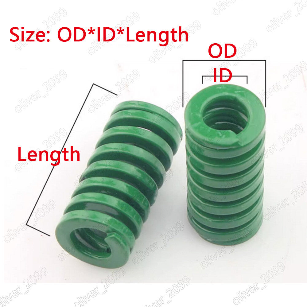 OD 8mm-40mm ID 4mm-20mm Heavy Load (TH) Green Mould Die Compression Springs