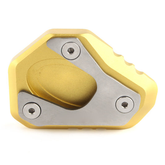 ya 4 6.17 Motorcycle Kickstand Side Stand Pad Extension for Kawasaki ZX-10R 2011-2023 GOLD