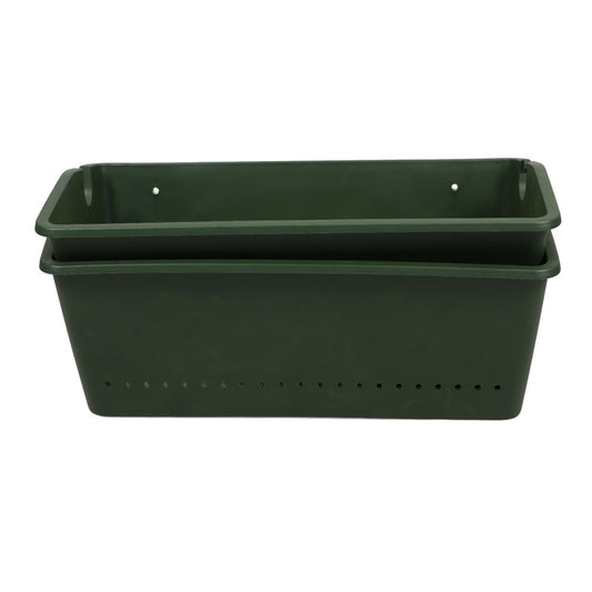 ya 14 2PCS balcony plant hanger Railing Planter Fence Rail Pot Garden Hanging Planter
