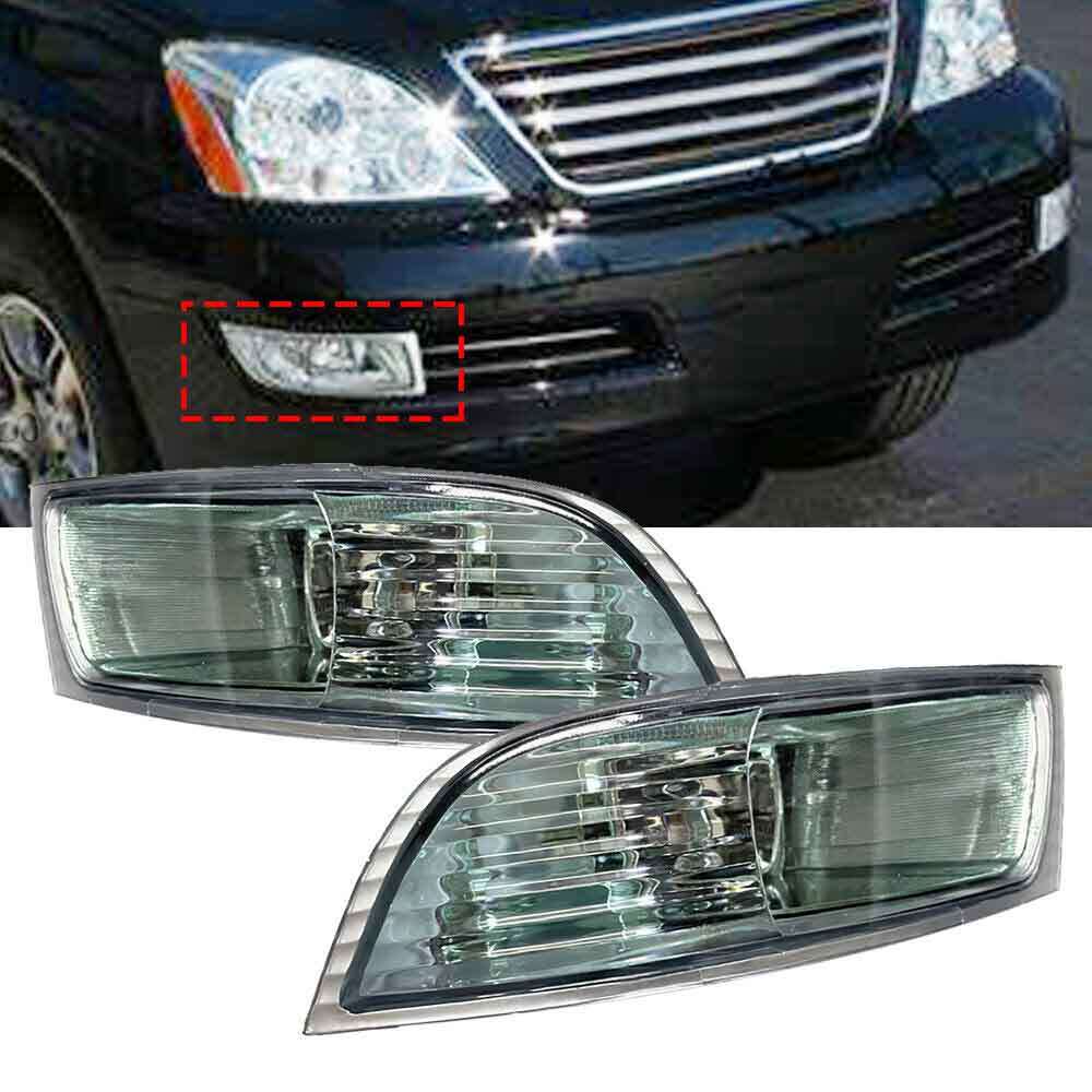 ya 1 8.5.4 2PCS Bumper Fog Light Driving Lamps for Lexus GX470 2003-2009 W/Blubs Left+Right