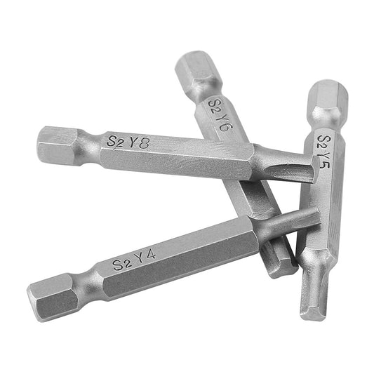 ya 26 4Pcs Y Type 1/4 Hex Shaft Magnetic Screwdriver Screw Tool Repair Accessory New