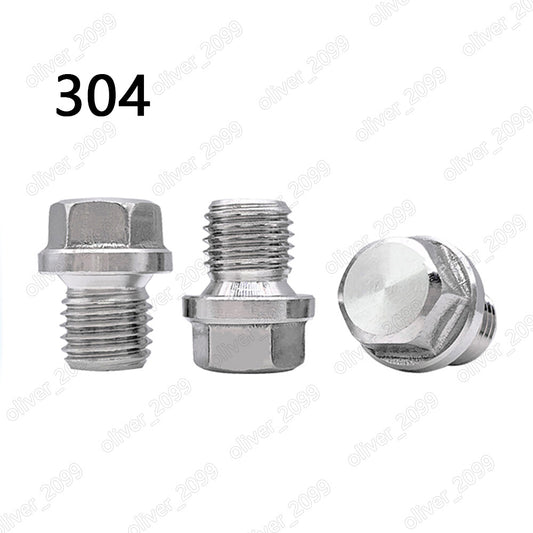 304 Heavy Duty Hexagon Head Screw Plugs with Shoulder and Parallel Screw Thread